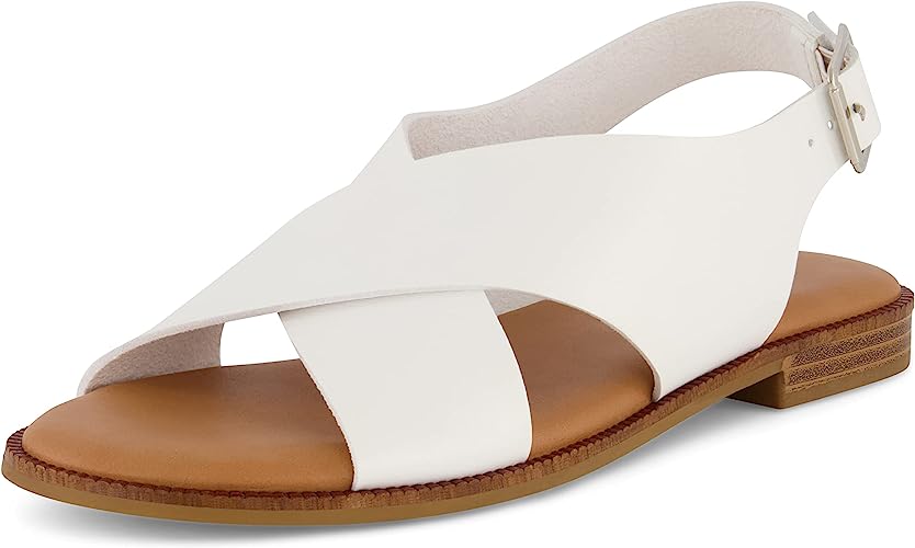 Women’s Lake cross band sandal +Memory Foam