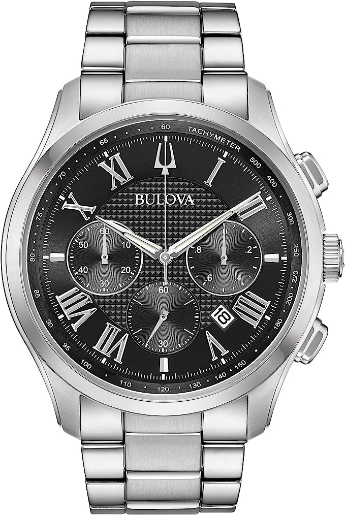 Classic Wilton 3-Hand 21-Jewel Automatic Watch, 60 Hour Power Reserve, Luminous Hands, Open Aperture, Roman Numeral Markers Domed Sapphire Crystal, 43mm